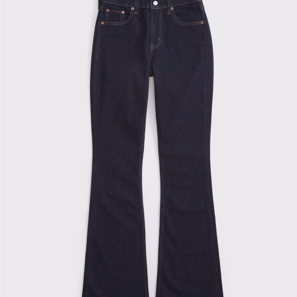 Abercrombie & Fitch Dark Rinse High Rise Bootcut Jeans 26S